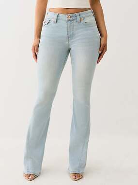 True Religion Joey Light Wash Mid Rise Flare Jeans 30 Y2K McBling Streetwear